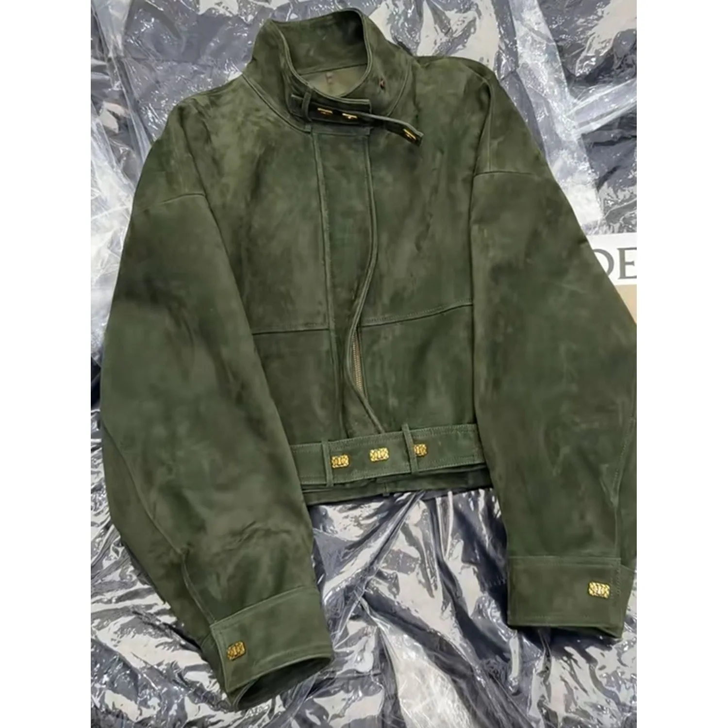 Korean-Style Retro Stand-Collar Short For Women, 2026 Autumn New Design, Casual Versatile Jacket Top