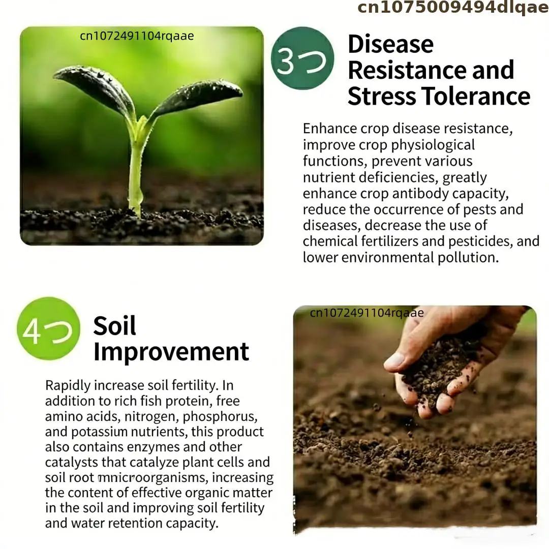 Plant Growth Enhancer 100% Soluble Humic Acid Fertilizer Trace Elements, Sodium Humate Foliar Spray Organic Soil Conditioner
