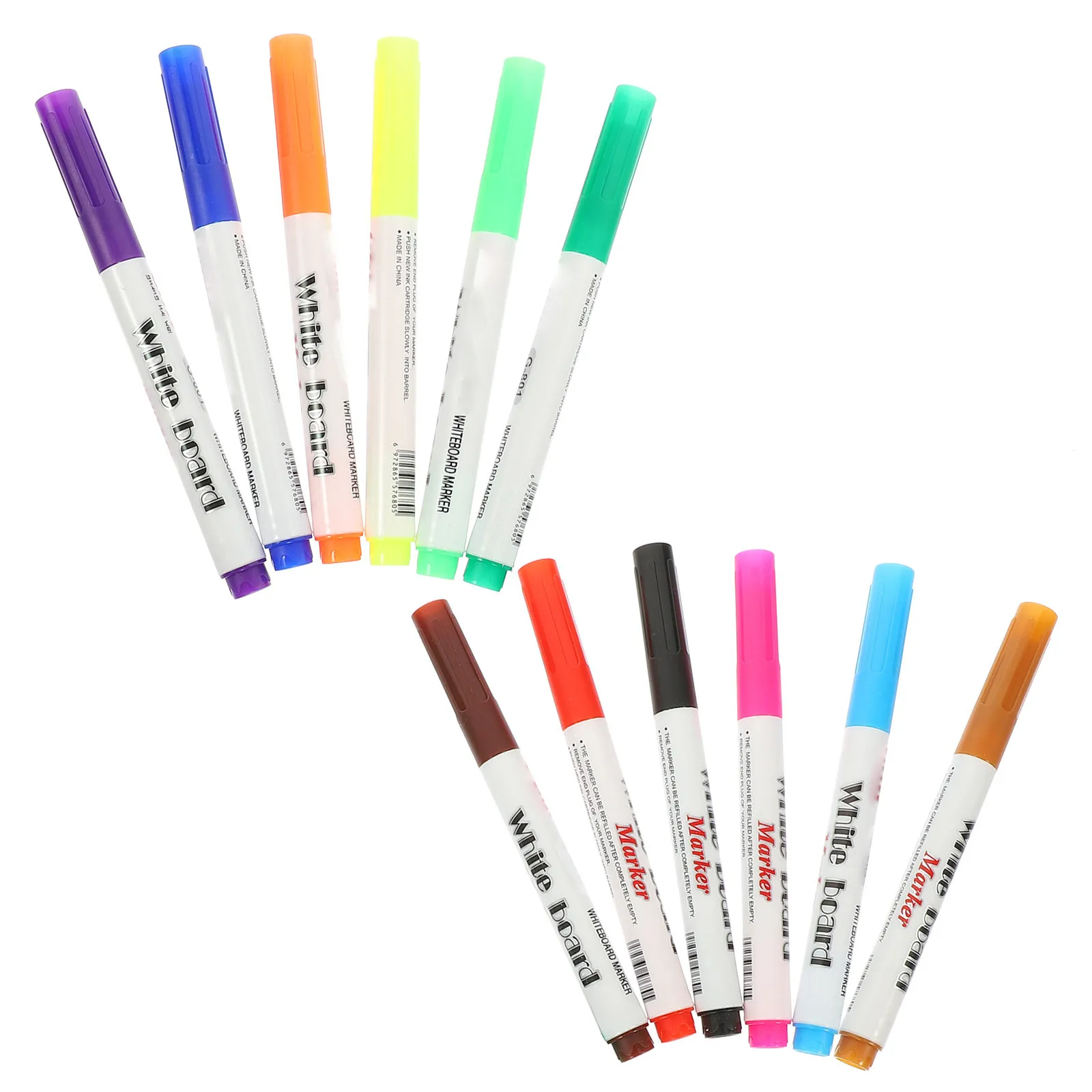 

12Pcs Portable Whiteboard Markers Water Painting Pens Floating Effect Stimulates Imagination Color Cognition Kids Drawing Tools