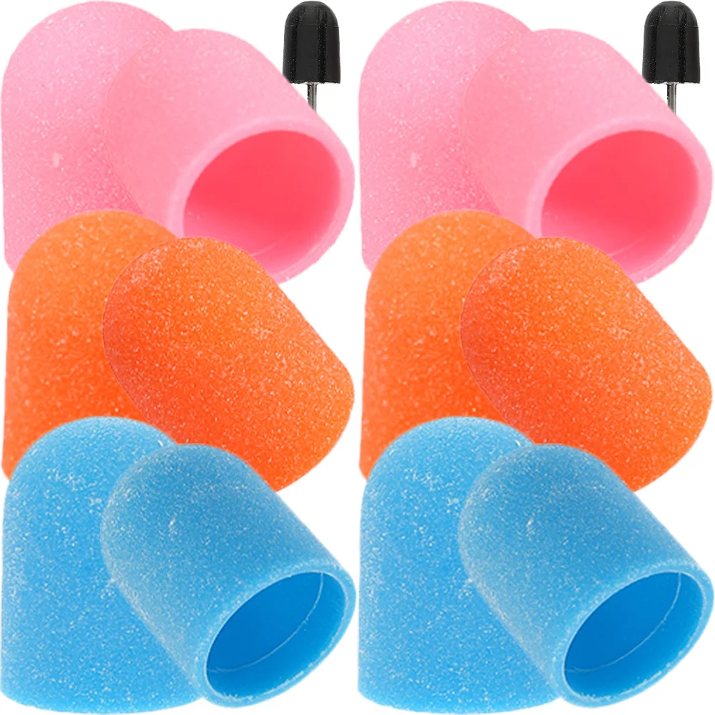 

3 комплекта, шлифовальные колпачки для полировки ногтей, портативные электрические сверла для ногтей, профессиональные аксессуары для полировки маникюра, шлифовальные колпачки для маникюра