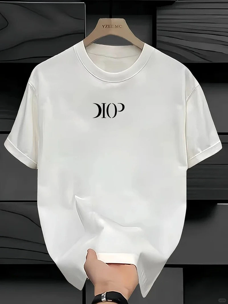 

Футболка унисекс 2026 Summe класса люкс из чистого хлопка с принтом, больших размеров, с круглым вырезом, с коротким рукавом, в уличном стиле