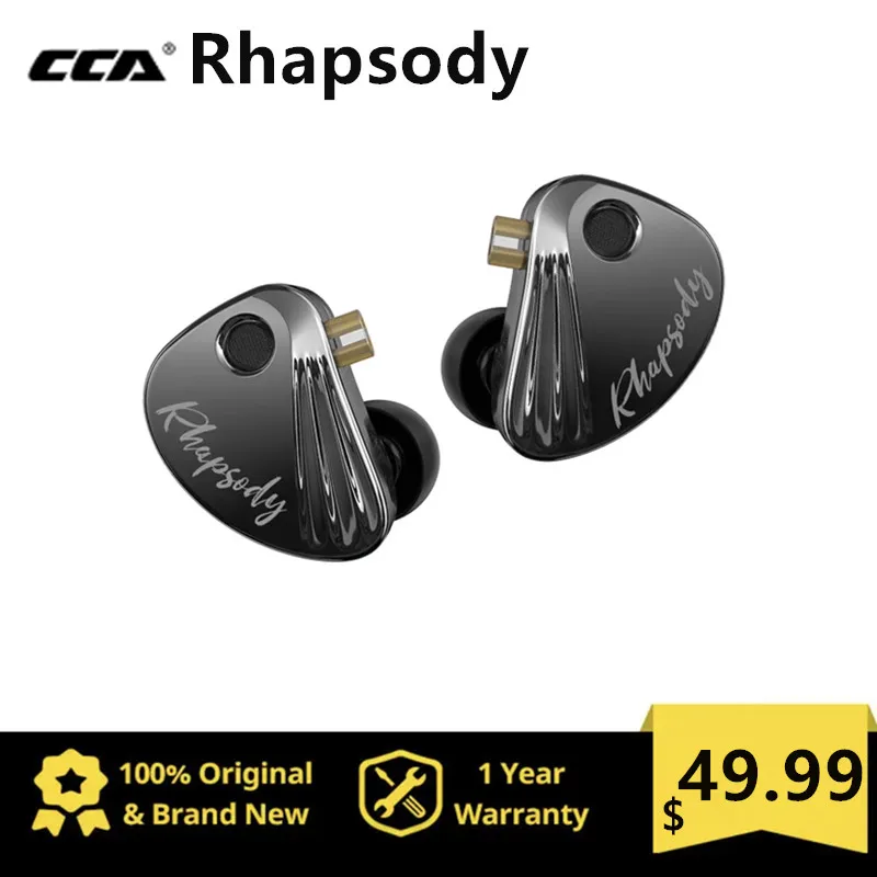 

CCA Rhapsody 2DD+4BA Hybrid IEM HiFi Earphone Wired Earbuds With Detachable Cable for Audiophiles Musicians Pre-order