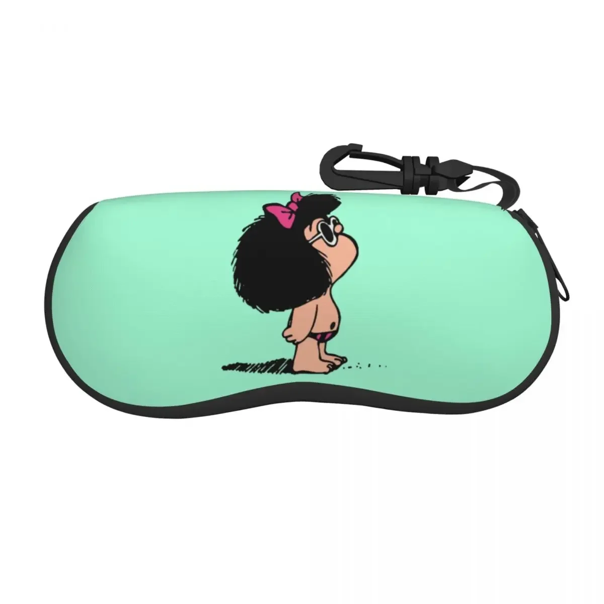 Custom Mafaldas With Swimsuit Shell Glasses Case Unisex Fashion Classic Cartoon Manga Eyeglasses Case Sunglasses Protector Box