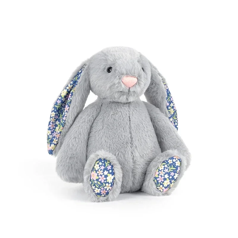 Bonnie – jouet en peluche lapin avec oreilles florales, poupée en peluche Kawaii, coussin de canapé doux, cadeau d'anniversaire pour enfants, décor de chambre, nouvelle collection 2026