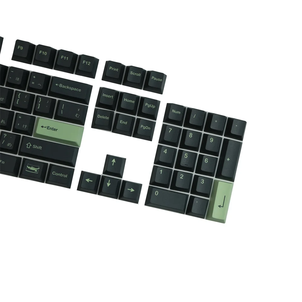 GMK Wasabi أغطية مفاتيح ISO أدخل اليابانية الكرز الشخصي الشخصية الملحق كامل 142 مفاتيح التحول الصحيح خاص مفتاح المسافة