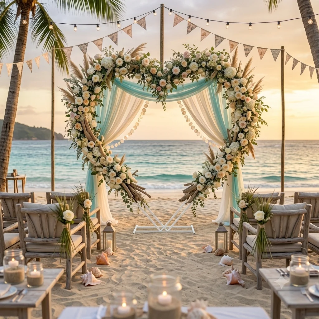 Wedding Balloon Arch - Heavy Duty Metal Heart Wedding Arch