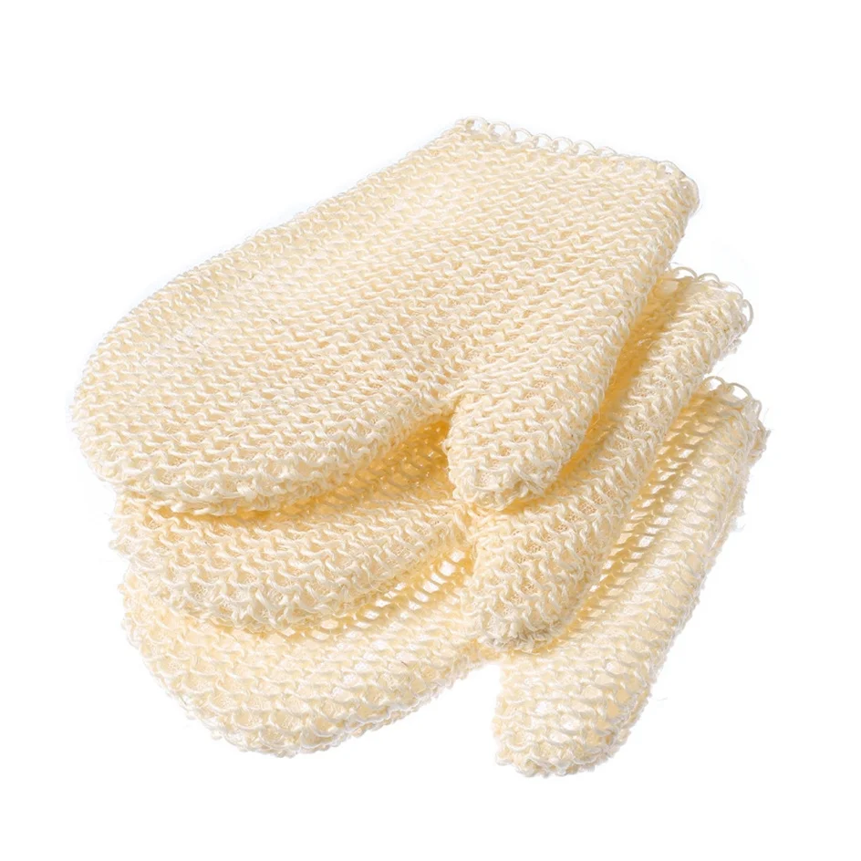 Comfortable Sisal Bath Gloves Household Item Body Wash Shower Back Exfoliating Scrub Towels Horny Mud Remover Cleaning Tools