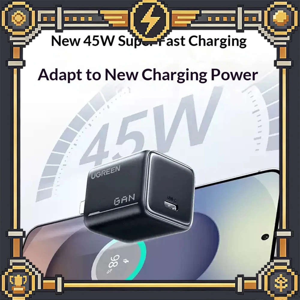 Headphones - UGREEN X317 Nitreto de Gálio Adapta-se