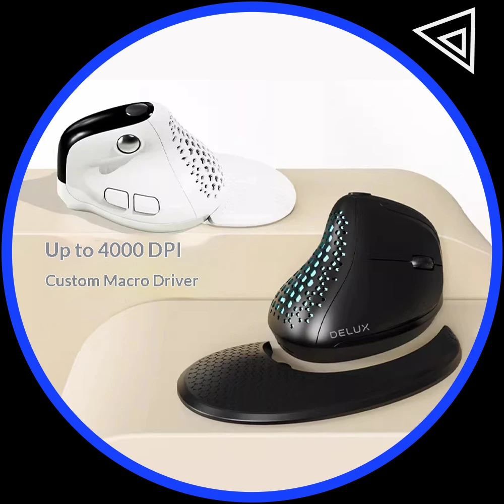 

Офисная мышь DeLUX M618XSD, три режима подключения, 1000 мАч, легкая беспроводная мышь, пятая ступень DPI, бесшумная, для ПК, аксессуары, подарок