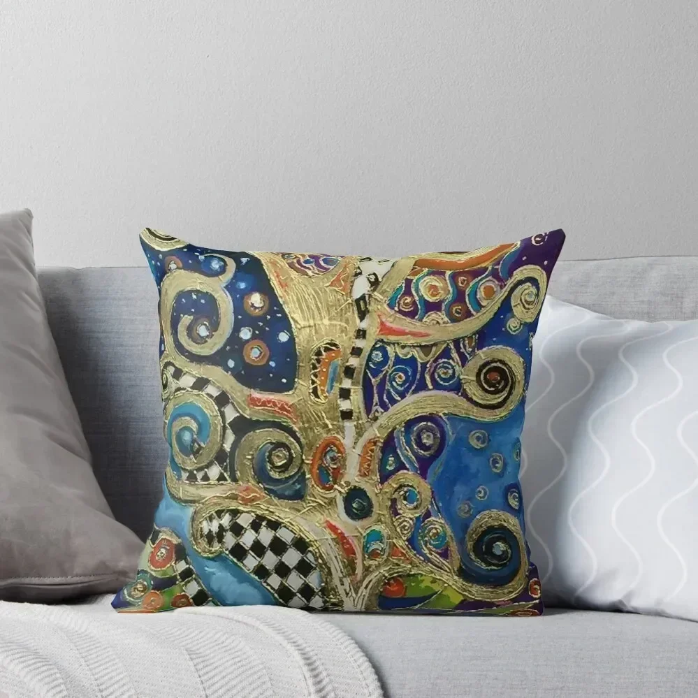 

The Changing Seasons of Klimt Throw Pillow Pillow Decor Cushions For Children Cushion Cover Luxury pillow