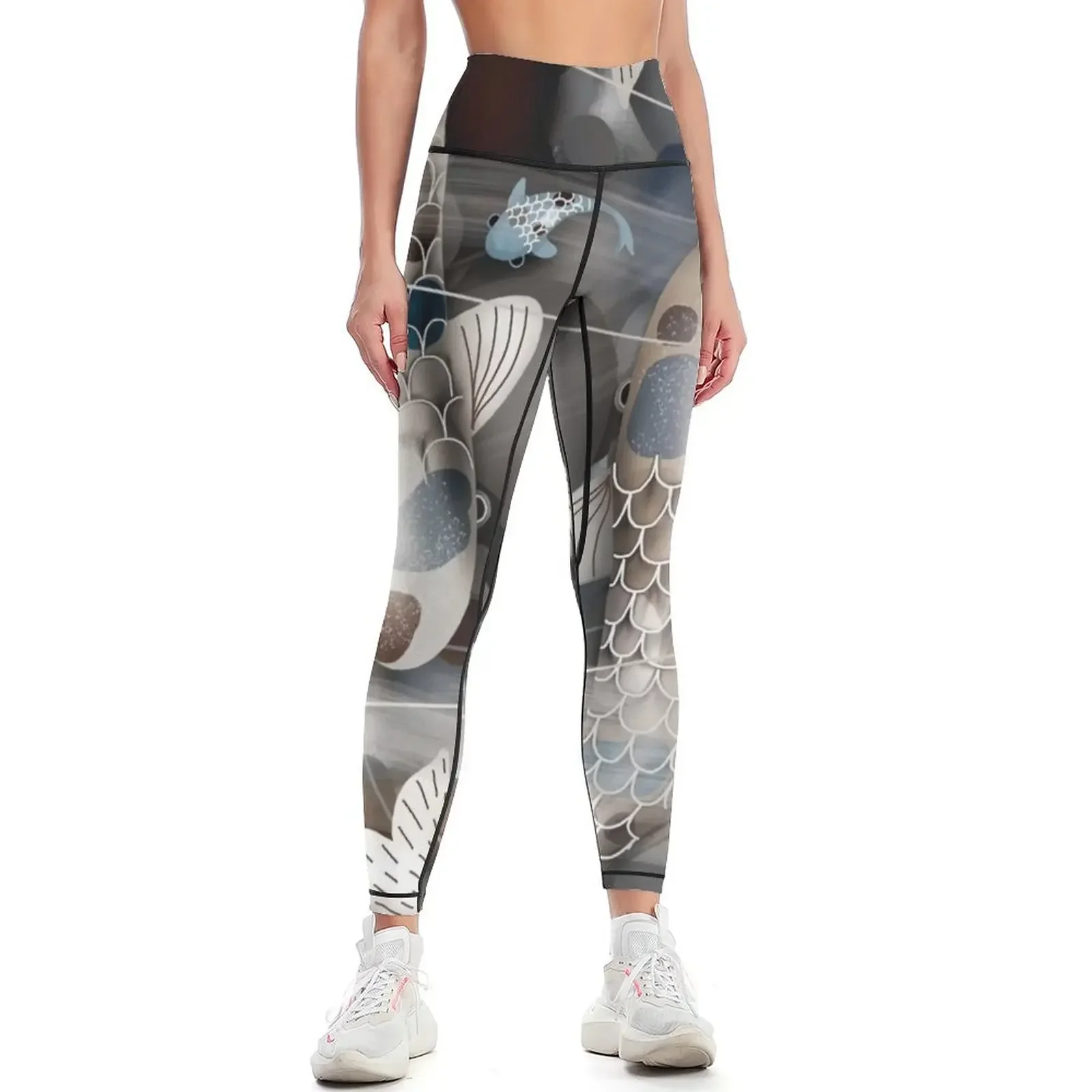 

Koi Fish Pond Leggings push up fitness gym clothing Sports pants woman Women's push up Womens Leggings