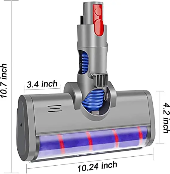 Kämpfer-Reinigungskopf für Dyson V7 V8 V10 V11 Modelle Akku-Staubsauger Hartholzbodenaufsatz