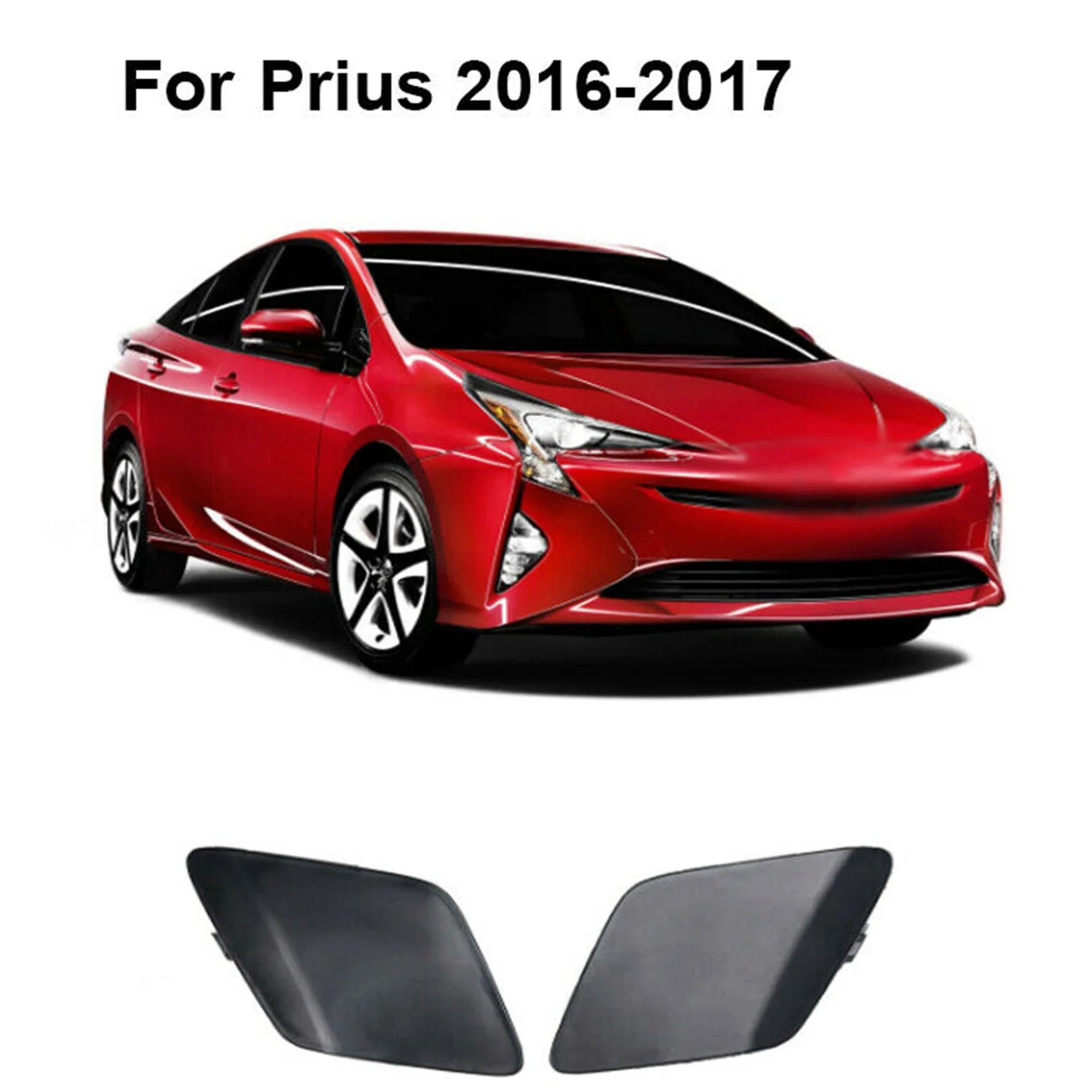 For 2016-2017 Prius Side Primed Bumper Tow Hook Cover 52128-47050 52128-47070