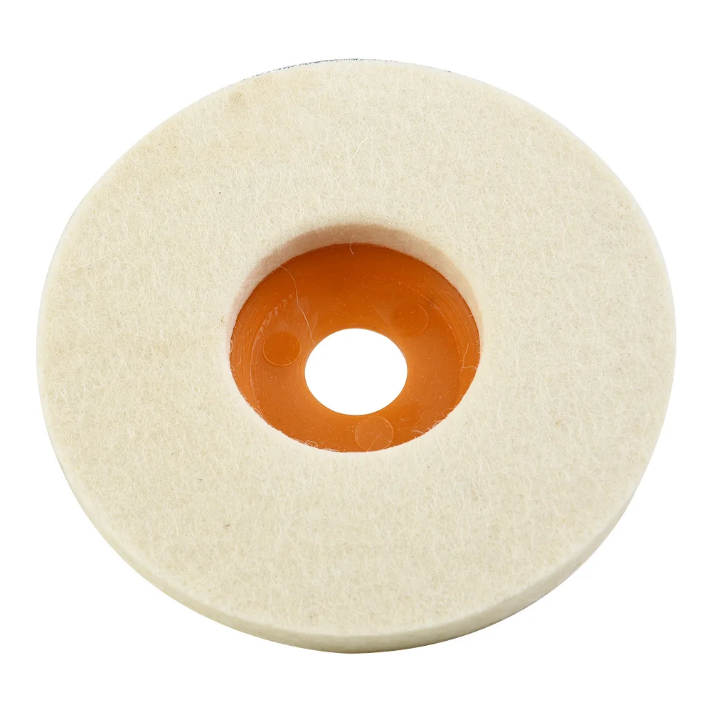 Tools Polishing Wheel Wool Polishing Disc Pad Wheel Yellow 4Inch Polishing Wool Polishing Angle Wheel Reliable