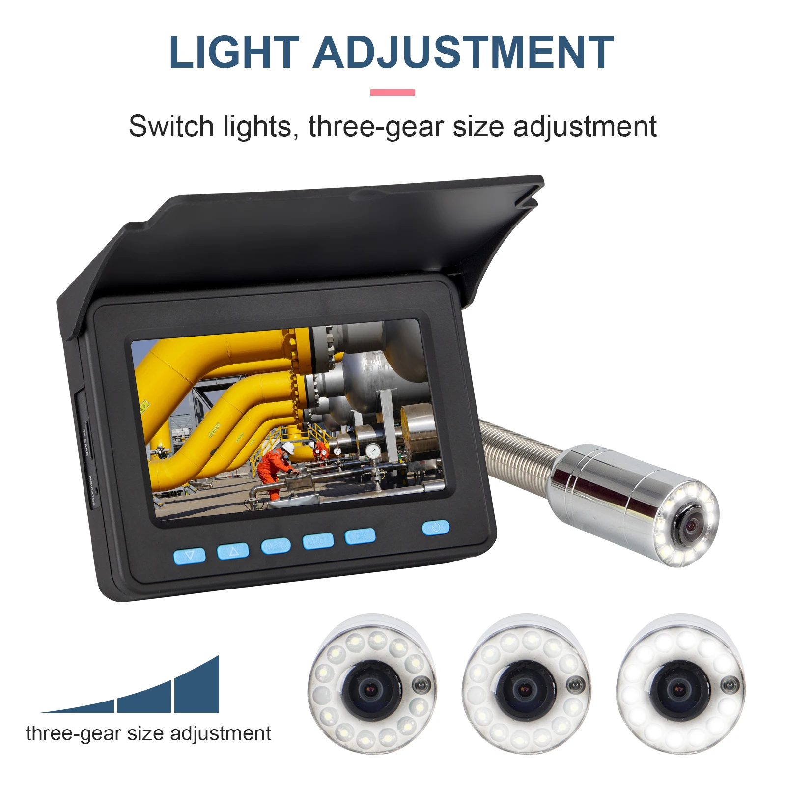 جديد وصول المهنية البسيطة فيديو التفتيش كاميرا تلفزيونات الدوائر المغلقة كامل Hd 1920X1080 عرض المجاري فحص آبار المياه كاميرا تناظرية