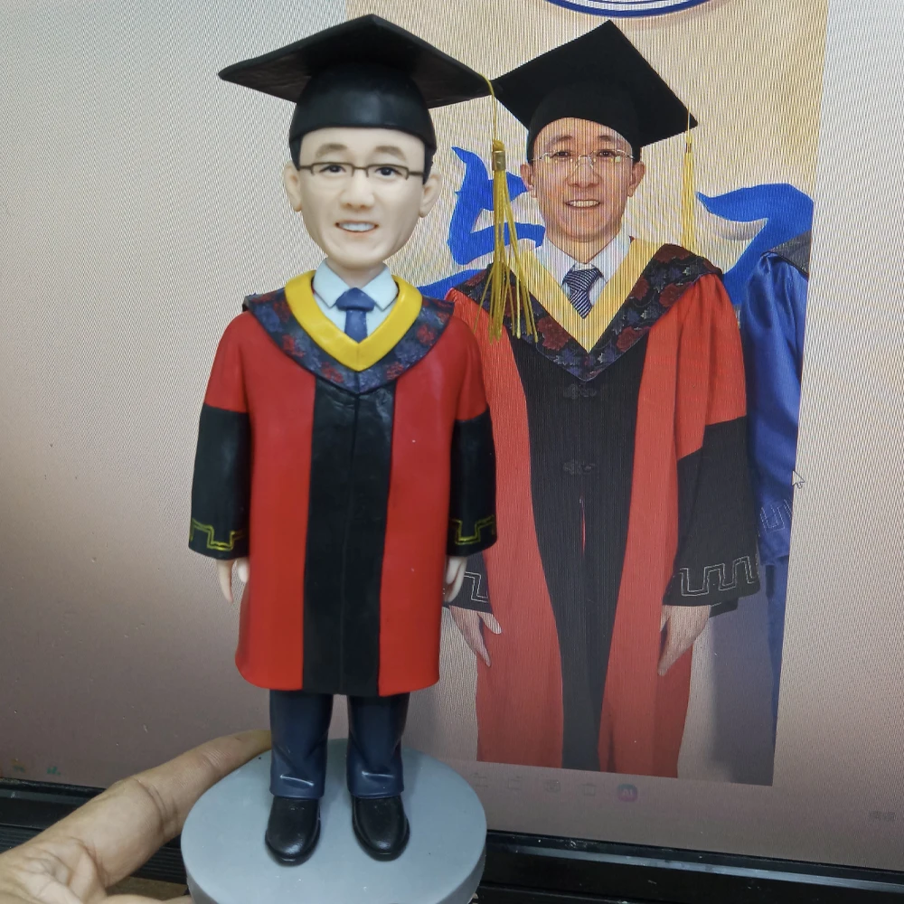 

Personalized Bobblehead Custom Bobble Head Doll Handmade Figurine, Best Graduation Gift, Birthday Gift and Anniversary Gift