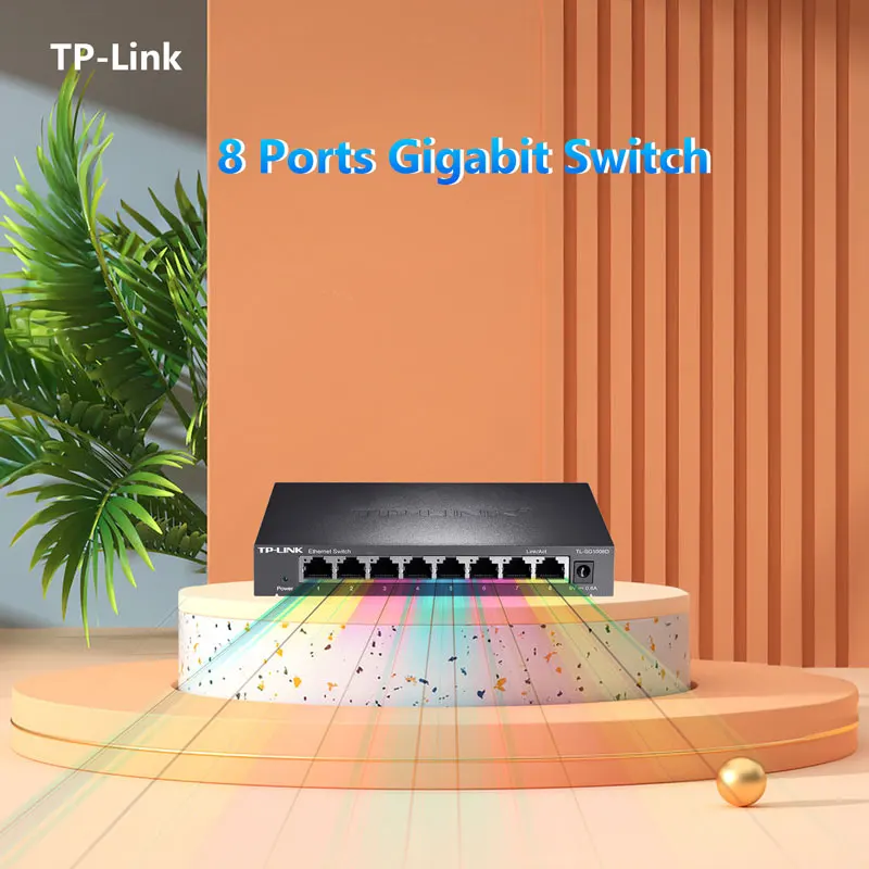 

TP-LInk 8Port Gigabit Switch Ethernet Smart Switcher 1000Mbps Ethernet Network Hub 1GE RJ45 1gb Internet Lan Splitter