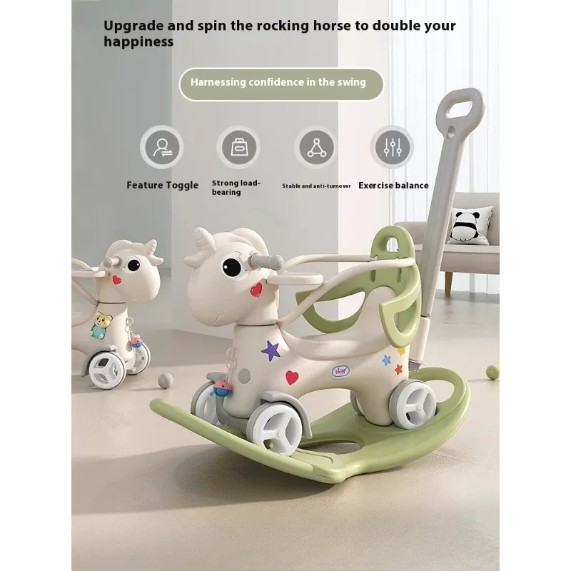 Baby Gift Set - Deluxe Rocking Cradle with Celebration Package for 1t Birthday, Moon Phase and Full Month Traditional Present