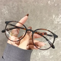 New Retro Oval Frame Myopia Glasses Fashion Minus Glasses Frame with Degree Round Women 0-6.0 Очки Тренд 2024 Жіно