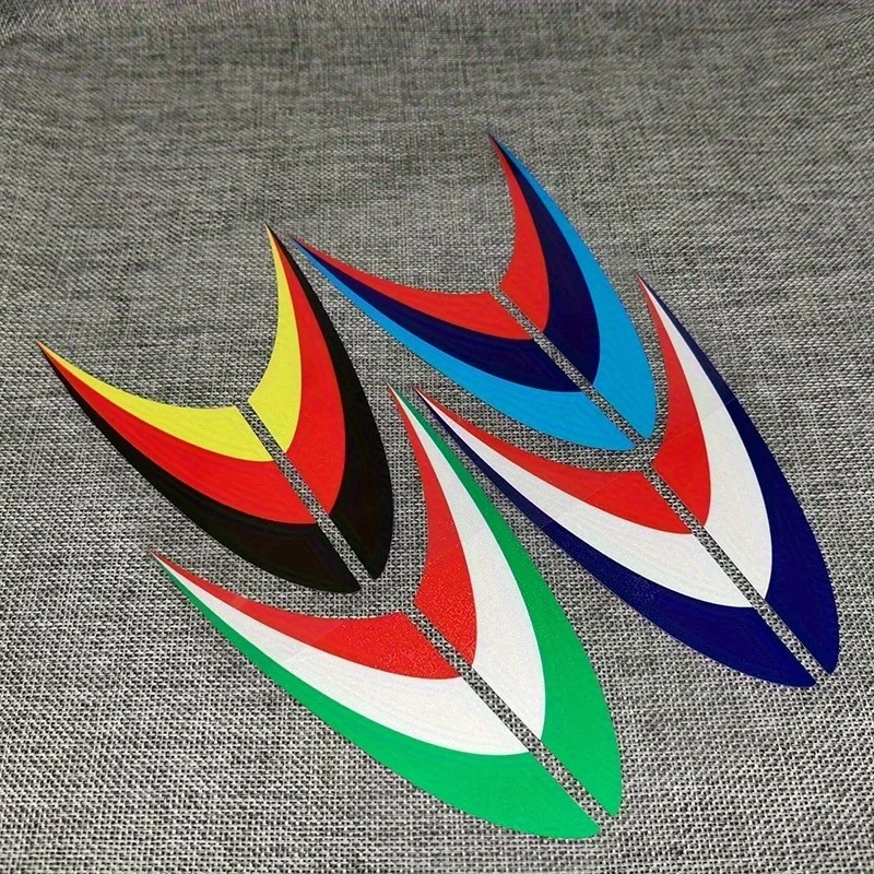 1SET Blue Red Strip Waterproof Vinyl Sticker Decal For Haojue Motorcycle Motorbike Body DIY Styling Decor