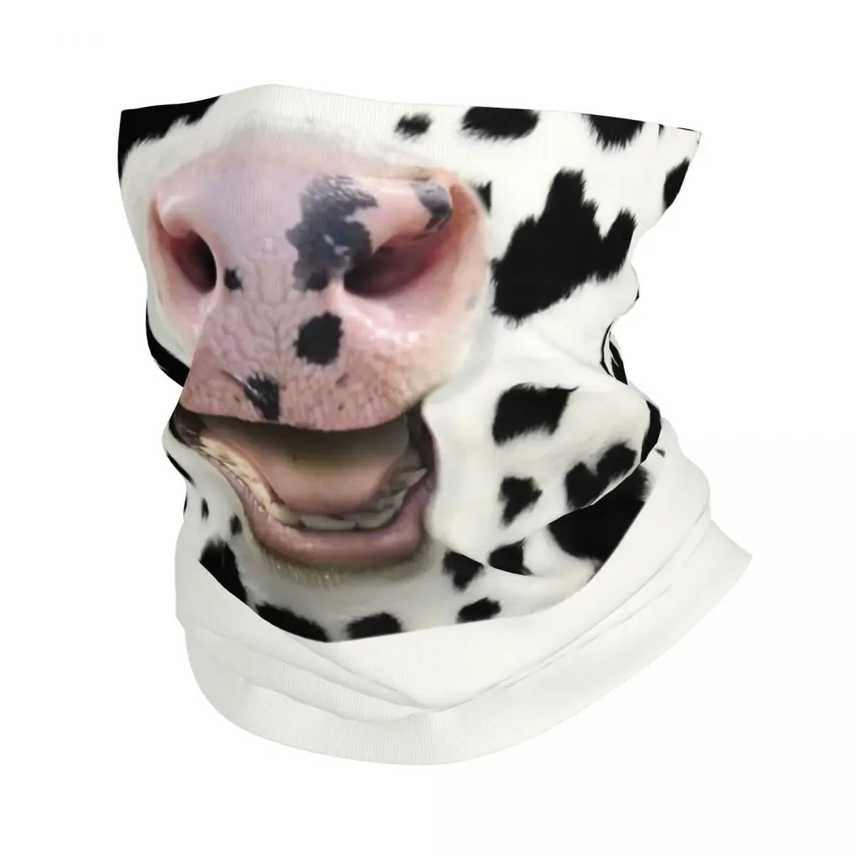 Funny Cow Nose Freckles Winter Headband Neck Warmer Women Men Ski Running Tube Scarf Farmer Face Bandana Gaiter