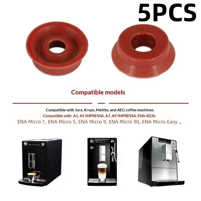 5/10Pcs Heat Resistant Leak Proof Silicone Coffee Machine Sealing Rings Replacement For Krups Siemens