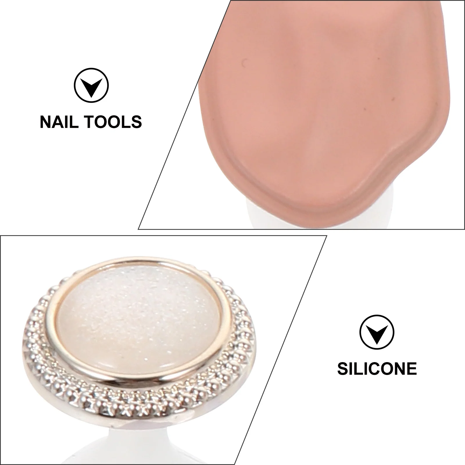 

1Set Pedicure Toe Separator Silicone Manicure Tool Soft Durable Nail Art Foot Toe Divider Manicure Tool Pedicure Tools