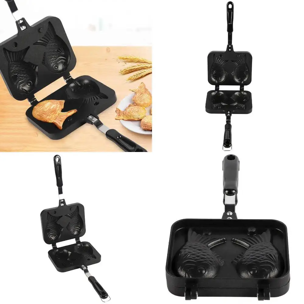 Waffle Maker 2 Sided Fish Shape Waffles Baking Mold  DIY Takoyaki Egg Bubble Cake Oven Breakfast Machine Waffle Maker