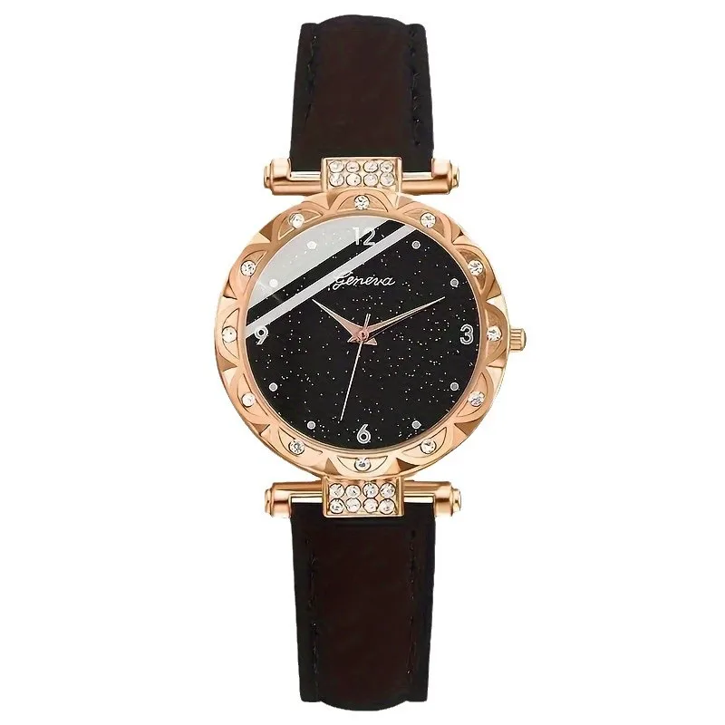 Luxury Rhinestone Women Watches 5Pcs Set Fashion Elegant Wristwatch Quartz Watch for Girl WristWatch Bracelet Gift Reloj Mujer