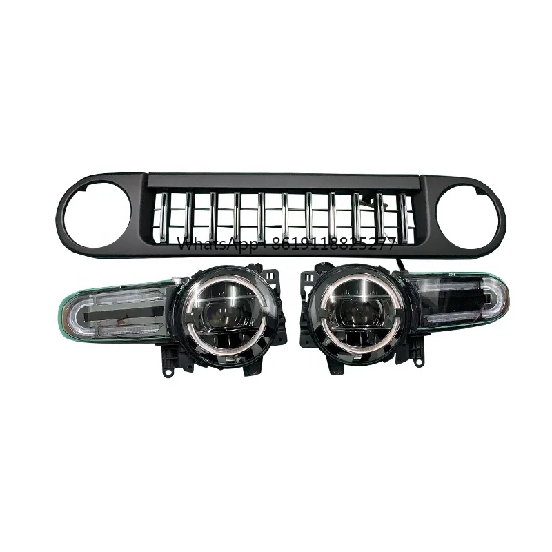 MAICTOP auto accessories bodykit car bumpers grill led head lights for fj cruiser fjcruiser2007-2021 headlights