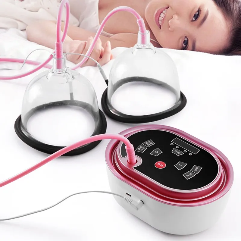 Electric Vacuum Breast Machine Enlargement Pump for Chest Massage & Butt Lifting Body Shaping Beauty Device Gua Sha Cupping Cup