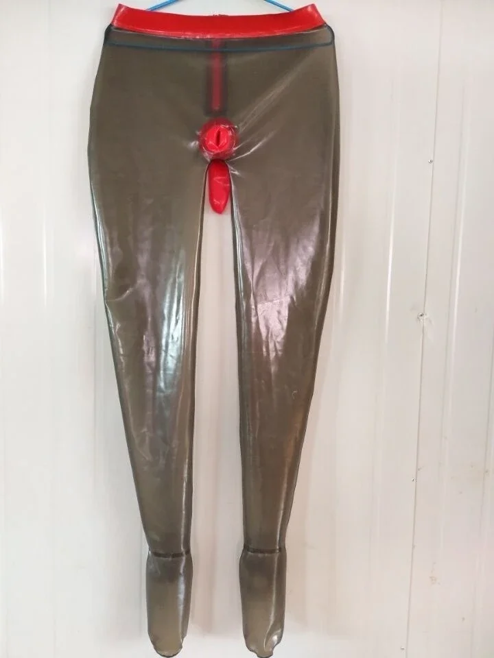 Pantalones deportivos 100% látex goma Gummi Smoke gris talla XS ~ XXL