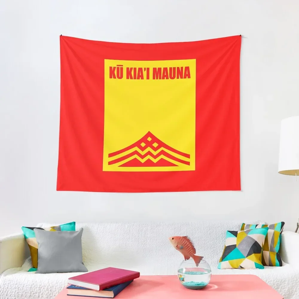 Kupuna Flag Ku Kiai Mauna Shirt Protect Defend Kanaka Maoli Kea Stop TMT Tapestry Wall Carpet Bedroom Deco Tapestry