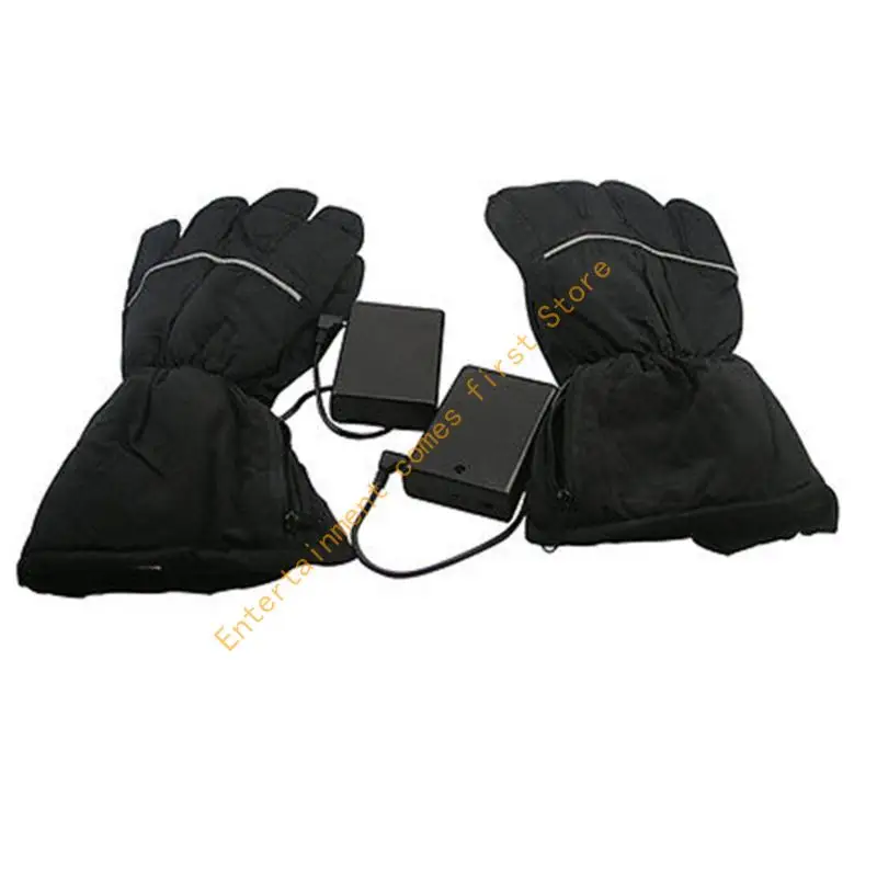 Gants chauffants par temps froid avec bouts doigts sensibles toucher, gants d'hiver alimentés par batterie pour le