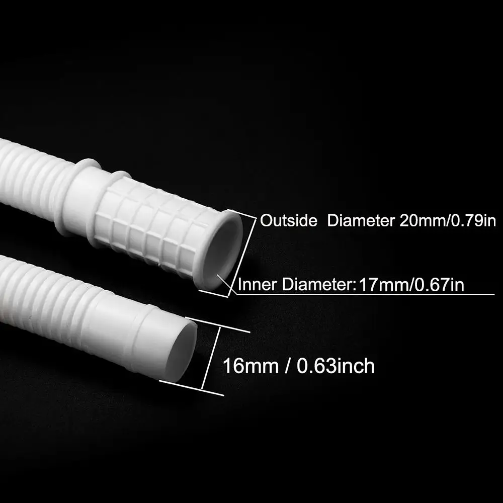 

New Plastic Air Conditioner Drain Hose Thickened 1-5M Draining Hose White Drainpipe