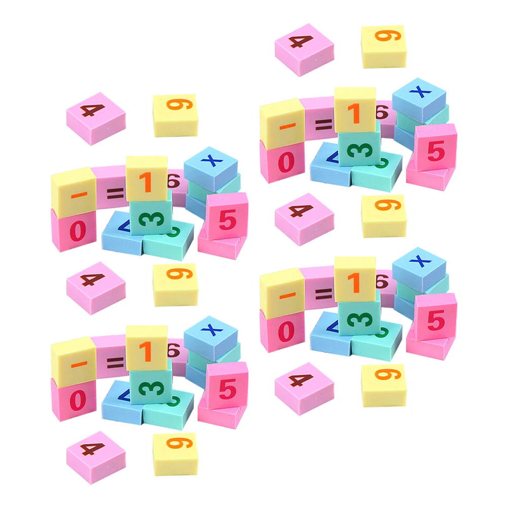 

90 Pieces Erasers Mini Number Bulk School Supplies Classroom Rewards Kids Math Erasers For School Learning Gifts