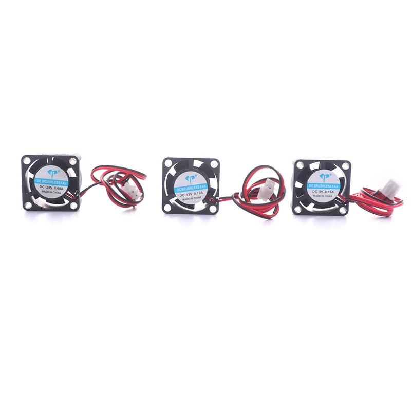 2510 Wentylator 25MM 25x25x10MM DC 12V 5V 24V 2-Pin Cooler Bezszczotkowy radiator chipsetu Mini wentylator chłodzący 2510 Części 3D Pinter — zdjęcie produktu 2