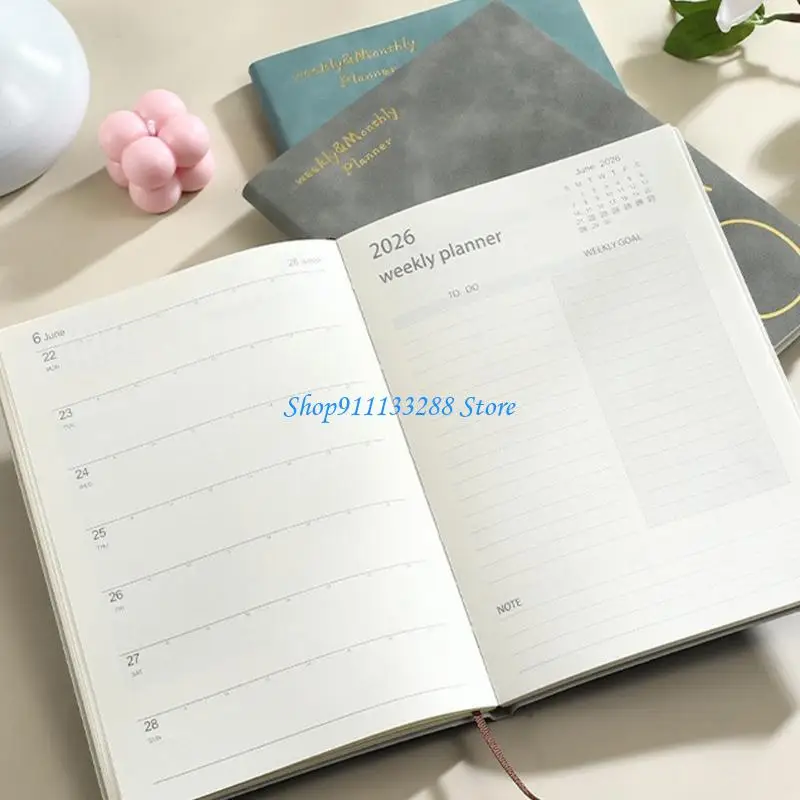 

G88D A 5 Планировщик на 2026 год. Записная книжка для журналов. Записная книжка с расписанием. Простой академический