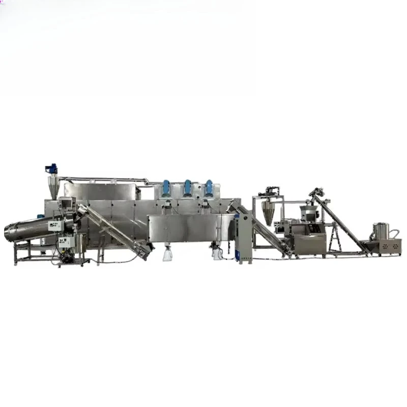 Small New Stainless Steel Automatic Cereal Puffing Wheat Flakes Rice Cake Quinoa Corn Snacks Making Machine