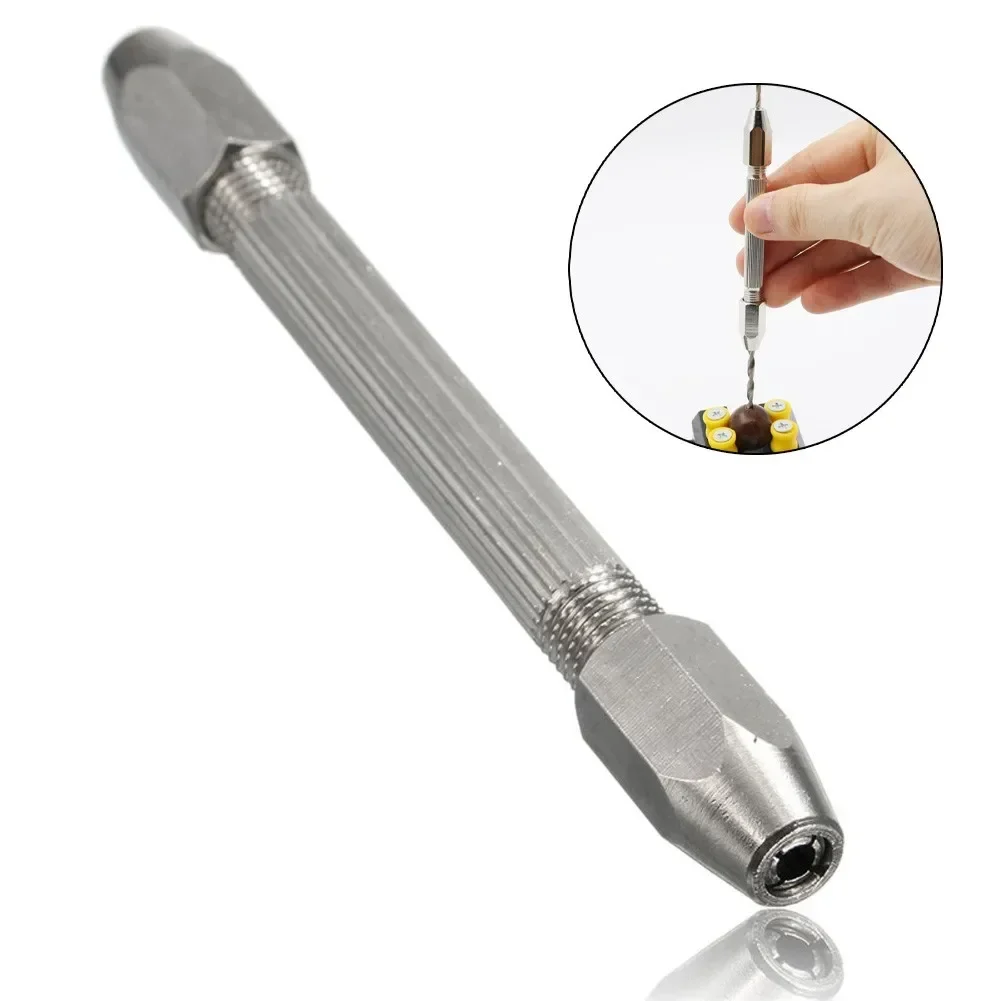 0~3.1mm Drill Bits Clamp Watchmaker Pin Vice Home Carving Repair Tool Double Ended Six Angle Screwdrivers Collet Holder Watch