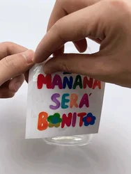 Pegatinas de transferencia UV con impresión de logotipo, etiqueta de embalaje impermeable y fácil de usar
