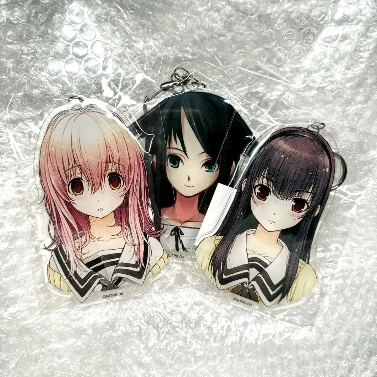 Sone Miyuki ‌   Llavero de Anime para Mujer, 'Tú y Yo y Ella: Una Historia de Amor', Llavero Acrílico, Colgante para Hombre, Accesorios, Regalo para Amigos