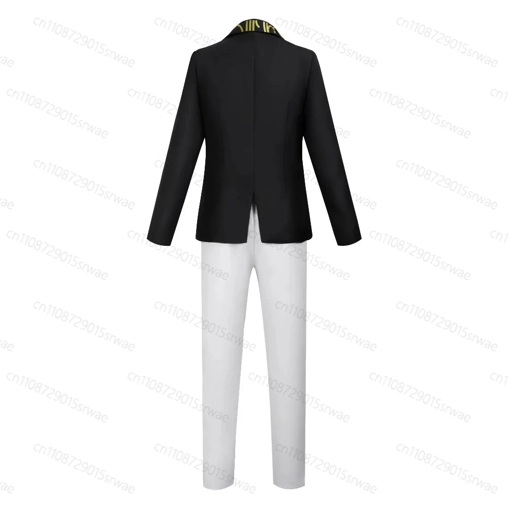 Anime demônio assassino cosplay trajes kibutsuji muzan demônio rei cosplay uniforme chapéu terno festa de halloween roupa para homem