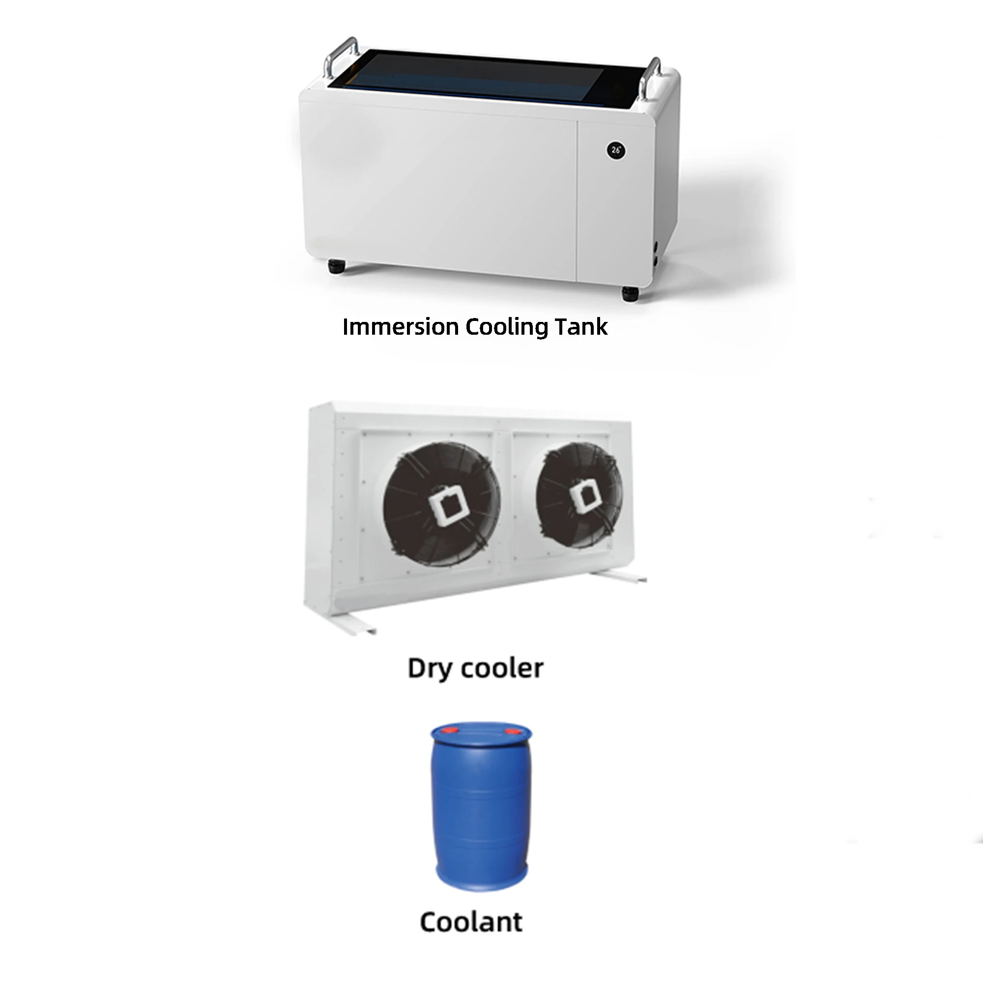 Hold 6 Machines EC Fan Dry Cooler Coolant Oil Liquid Immersion Tank Cooling System Box C6 Immersion Cooling Kit