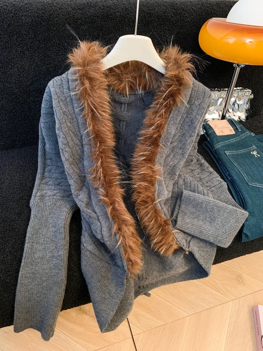 

Faionable Batwing Sve свитер пальто женское зимнее Thiened с высокой талией V-Ne цвет повседневное свободное платье