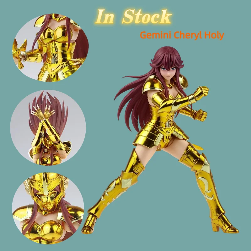 En stock: Gran figura de acción de Saint Seiya Myth Cloth EX Gemini Cheryl Holy Contract de Great Toys/GT, modelo de las Damas del Zodíaco.