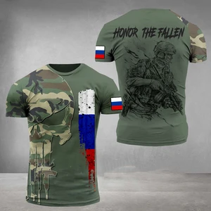 Rus ordusu, kamuflaj, erkek, bayan t-shirt-komando-ordu-veteran en 3d-özel kuvvetler-of-kısa kollu t shirt taktik giyim erkek askeri ve Rus gömleğinde 8 büyük satış - №3