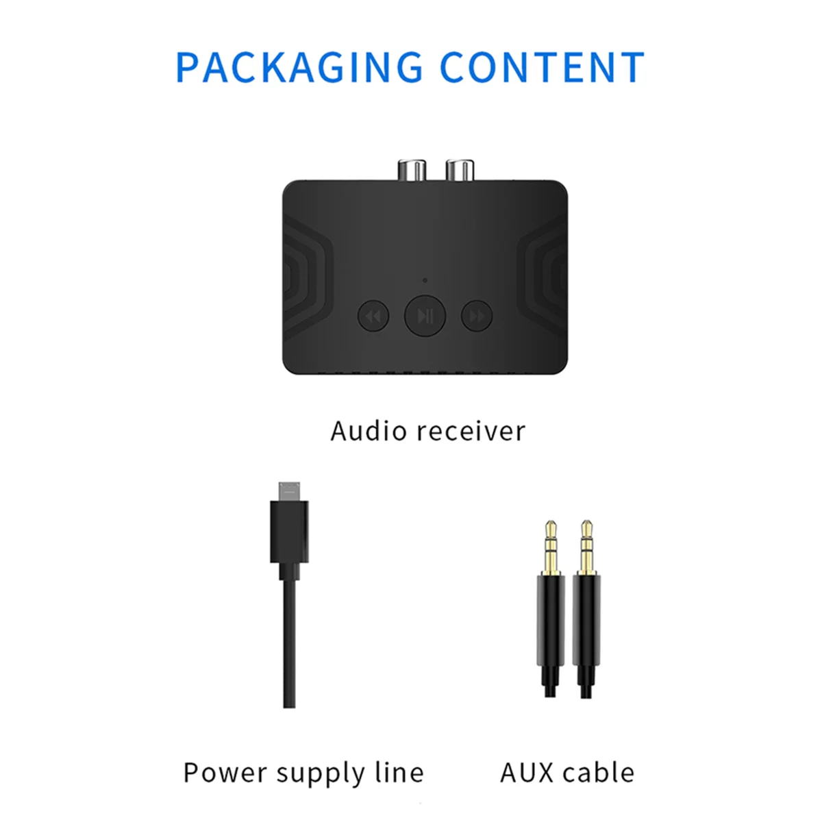 Émetteur-récepteur audio Bluetooth 5.3, adaptateur audio sans fil pour PC, haut-parleur de voiture, AUX, RCA, USB, musique stéréo, 3.5mm