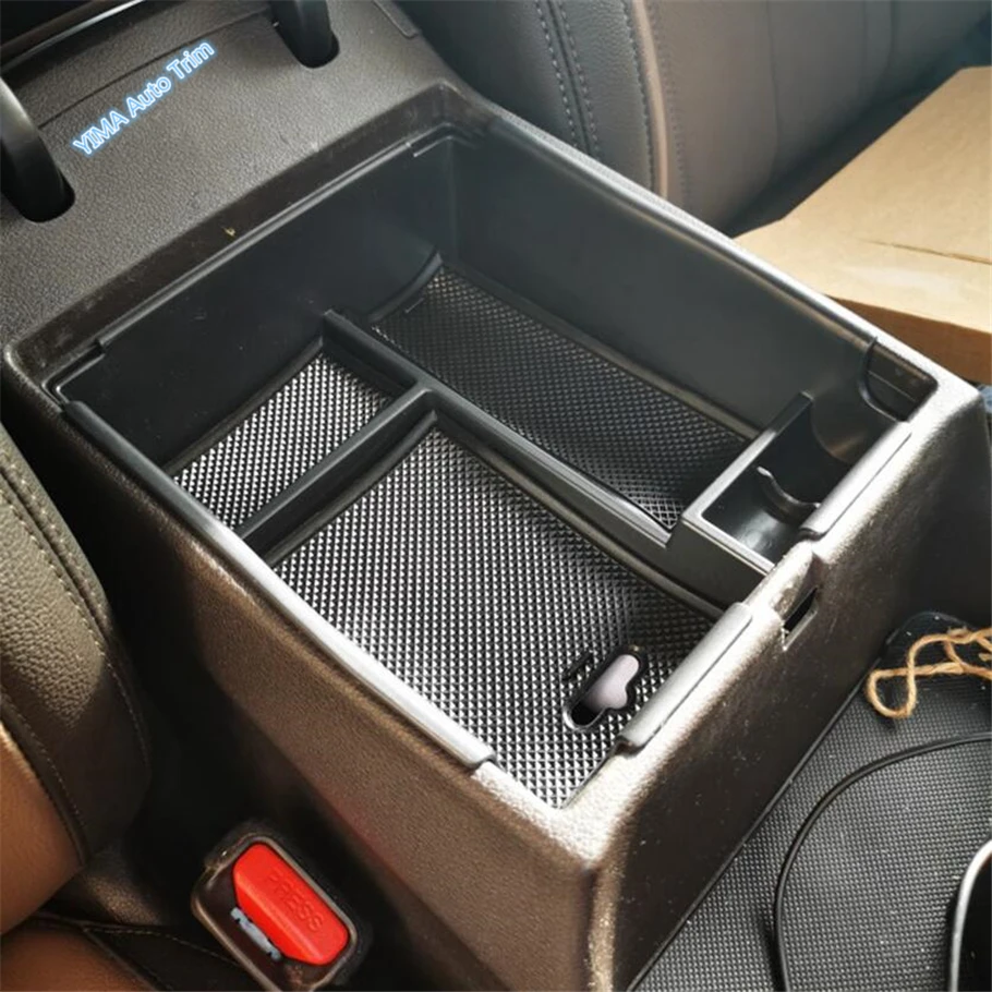 Central Control Armrest Secondary Organizer Box Container Multifunction For Hyundai Santa Fe 2019 - 2021 Car Decoration Interior