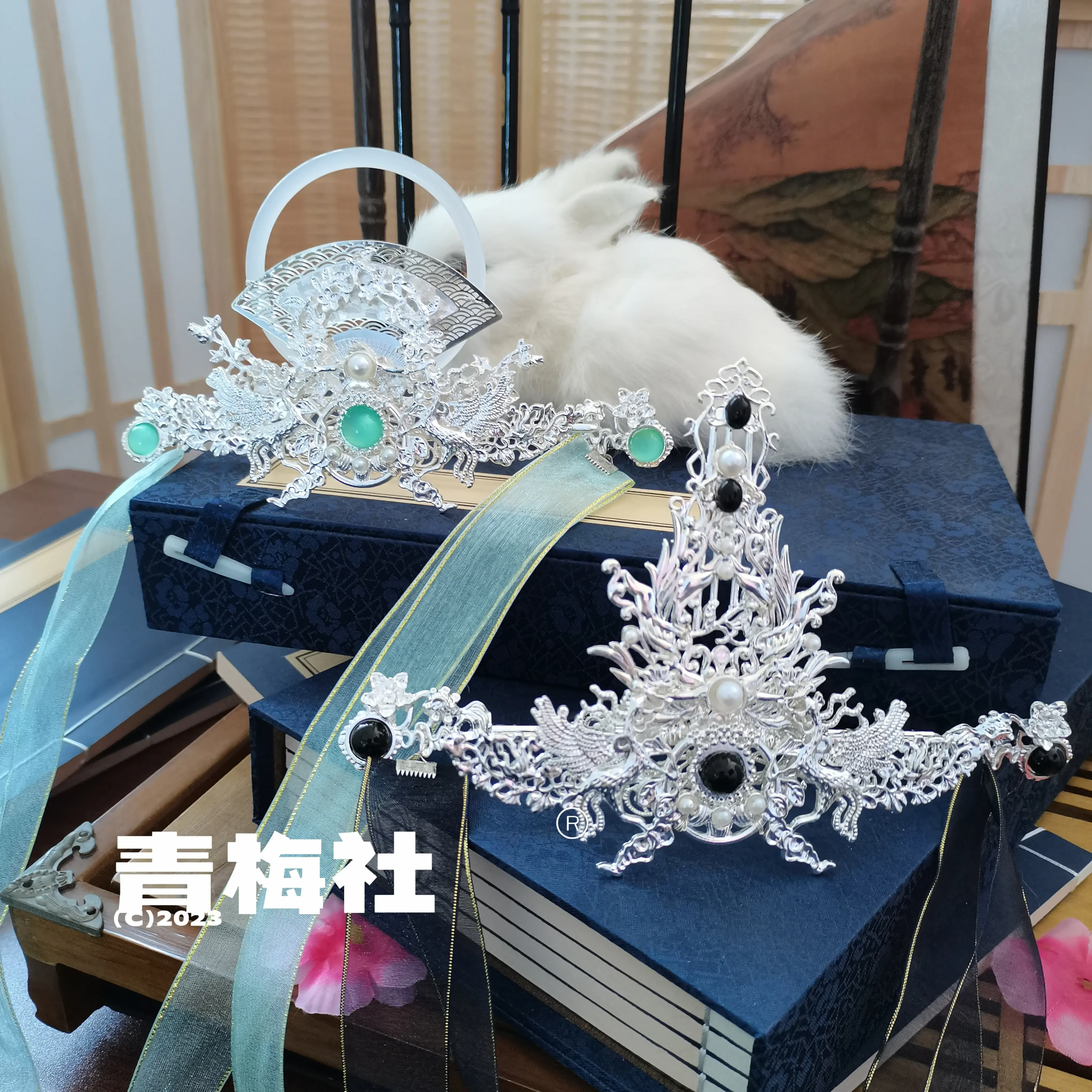 Scum Villain Self Saving System Shen Qingqiu Cosplay Hair Crown Tiara Tian Guan Ci Fu Shi Qingxuan Cosplay Hair Crown Hairpin